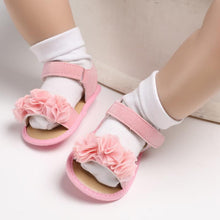 Load image into Gallery viewer, Princess Cute Baby Girls Newborn Infant Floral Sandals Soft Crib Walkers Breathable Shoes Best Baby Gift
