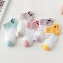 Load image into Gallery viewer, 5 Pairs Kids Socks  Striped Sock for Children Fashion Sports Elastic Socks Spring Autumn Summer Breathable Soft Socks For Kids
