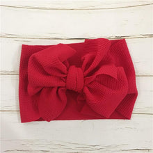 Load image into Gallery viewer, Modern retro Vintage Baby and Mom Textured Headwrap Pre-tied Turban Headband Bow Super Soft and Stretchy Hair Bows Kids Accessories for Girls and Moms
