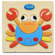 Load image into Gallery viewer, 3D Wooden Children Interesting Puzzle Toys With Animals and Cars Exellent Puzzles Intelligence Kids Early Educational Toys For Children
