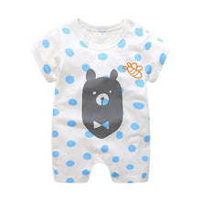 Load image into Gallery viewer, Summer Short Sleeved Girls Dress Baby Romper Cotton Newborn Body Suit Baby Pajama Boys Rompers
