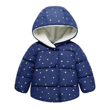 Load image into Gallery viewer, Shiny Modern Luxury Speciall Designed Winter Outerwear Hooded Coat &amp; Jacket Winter Fashion Kids clothing Models For  Babies and Girls 3-24 Months
