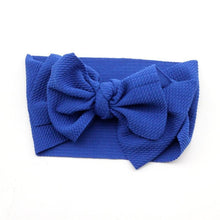 Load image into Gallery viewer, Modern Luxury Newborn Large Bow Cotton Rainbow Print Headwrap Baby Girl Fabric Messy Bow Turban Headband
