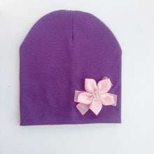 Load image into Gallery viewer, Modern Elegant Baby Girl Hat Cap With Bow and Dots Cotton Flower Beanie for Girls Butterfly Knot
