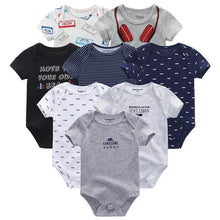 Load image into Gallery viewer, 8PCS Set Modern Baby Rompers Cotton Overalls Newborn Clothes Jumpsuit Sumemr Baby set for Boys and Girls Kids
