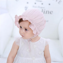 Load image into Gallery viewer, Retro Vintage Newborn Baby Cotton Baby Girl Hat Cap Princess Infant Toddler Baby Bonnet Girls Summer Sun Hat For Girls

