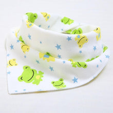 Load image into Gallery viewer, Cute Breathable Bibs Baby Feeding Cartoon Printing Super Absorbent Triangle Scarf Bib Cotton For Newborn Infant Girls And Boys
