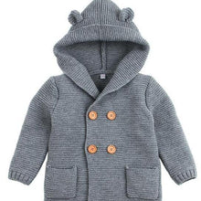 Load image into Gallery viewer, Winter Hooded Knitted Long Sleeve  Sweaters For Newborn Babies
