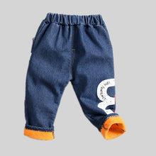 Load image into Gallery viewer, Winter Warm Baby Girls Pants Cotton Denim Digital , Outfit for Infant Clothing Newborn Toddle Boys Trousers
