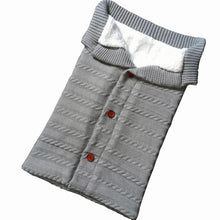 Load image into Gallery viewer, Handmade Wool Warm Baby Blanket Soft Baby Sleeping Bag Cotton Knitting Envelope Newborn Swadding Wrap Stroller blankets Gift for Shower
