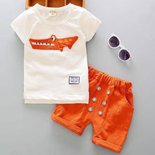 Load image into Gallery viewer, Fashion T shirt and Shorts Set Cartoon Cotton Summer Clothing for Newborn Baby Boy Infant Fashion Outerwear Clothes
