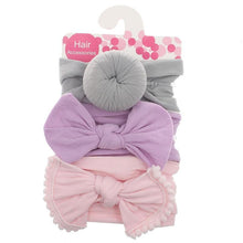 Load image into Gallery viewer, Modern 3PCS Set Floral Bows Baby Headband Dot Bowknot Cotton Hair Band Girls Hair Accessories For Girls
