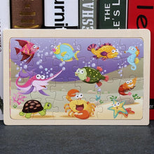 Load image into Gallery viewer, 24 Slice Wood Puzzles Children Adults Vehicle Puzzles Wooden Toys Learning Education Environmental Assemble Educational Games For Kids and Babies
