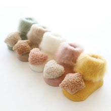 Load image into Gallery viewer, Cute Baby Thickening Furry Mid Floor Socks For Newborn Baby Boys And Girls Soft And Comfortable Footwear
