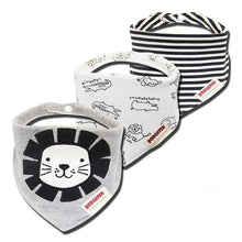 Load image into Gallery viewer, Cartoon Cotton Newborn Baby Boys and Girls Bibs Baby Towel Scarf Children Cravat Infant Kids Scarf
