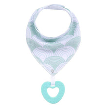Load image into Gallery viewer, 100% Organic Cotton Super Absorbent And Soft Unisex Baby Bandana Drool Bibs And Teething Toys For Newborn
