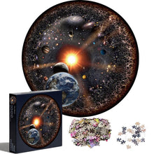 Load image into Gallery viewer, 1000PCS/SETColorful Rainbow Round Geometrical Photo Planet  Puzzle Adult Kids Educational Toy Puzzle

