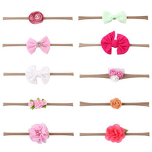 Load image into Gallery viewer, Luxury Modern 10PCS Set Kids Headband Bow For Girl Rabbit Ear Hairbands Turban Knot Kids Turbans Accessories  Headband
