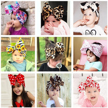 Load image into Gallery viewer, Luxury Mdoern Big Baby Kids Bows Headband Girls Floral Headwrap Elastic Hair Accessories Toddler Knotted for Girls
