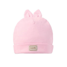 Load image into Gallery viewer, Cute Kids Hat with Bibs Candy Solid Colors for Boys and Girls Beanies Hats Cotton new Born Baby caps &amp; Bibs
