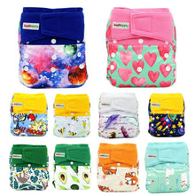 Load image into Gallery viewer, Baby Pocket Cloth Diaper Suede Cloth Inner Washable Reusable Eco-Friendly Nappies Cover Wrap In Modern Elegant Deisgn For Baby
