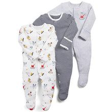 Load image into Gallery viewer, 3pcs Set Baby Romper Newborn Sleep suit Flower Baby Rompers Infant Baby Clothes Long Sleeve Newborn Jumpsuits Pajamas for Kids
