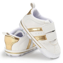 Load image into Gallery viewer, Fashion Soft Sole Hook Loop Pre Walker Sneakers Unisex Baby Boy Girl Leather Sports Non-slip Walker Shoes
