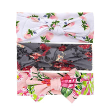 Load image into Gallery viewer, Fashion Baby Nylon Bow Headband Newborn Bowknot Round Ball Head wrap Flower Turban Girls Hair Bands Bow For Kids
