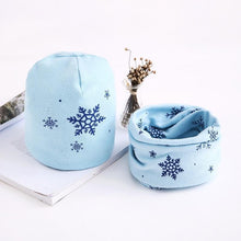 Load image into Gallery viewer, Star Print Cotton Hat And Scarf  Baby Beanie Kids Caps Children's Accessories For Boys and Girls
