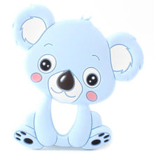 Load image into Gallery viewer, 2pcs Cartoon Baby Teether Animal Silicone Teether Raccoon Elephant Koala Giraffe  Baby Teething Toys Accessories Perfect Toy For Kids
