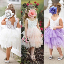 Load image into Gallery viewer, Luxury Toddler Girl Baby Clothing Dresses For 1 Year Birthday Christening Lace Girls Tulle  Infant Party Cake Smash Outfit Dress for Girls 1-6 Years
