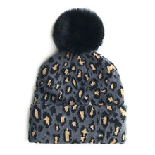 Load image into Gallery viewer, Matching Family Outfits Leopard Children Hats Mother Kids Hats Winter Kids Caps For Mother &amp; Daughter in Elegan Leopard Design
