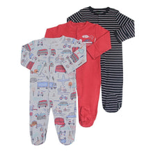 Load image into Gallery viewer, 3pcs Set Baby Romper Newborn Sleep suit Flower Baby Rompers Infant Baby Clothes Long Sleeve Newborn Jumpsuits Pajamas for Kids
