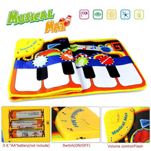 Load image into Gallery viewer, Musical Piano Mat Baby Play Mat Toy Musical Instrument Mat Game Carpet Music Toys Educational Toys For Kids
