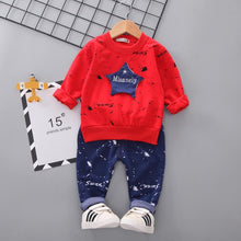 Load image into Gallery viewer, Baby Boys Costume Letter Tracksuit Tops Pants 2PCS Children Boy spring Outfits In Modern Sport Deisgn Made for Kids
