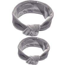 Load image into Gallery viewer, Modern  Mother &amp; Baby Headbands Kids Girl Bow With Rabbit ear Print Floral Hair Bands Parent-Child Hair Accessories

