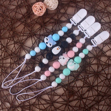 Load image into Gallery viewer, Handmade Animal Pendant Pacifier Clips Chain Nipple Holder for Infant Baby Pacifier
