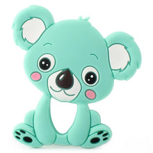 Load image into Gallery viewer, 2pcs Cartoon Baby Teether Animal Silicone Teether Raccoon Elephant Koala Giraffe  Baby Teething Toys Accessories Perfect Toy For Kids
