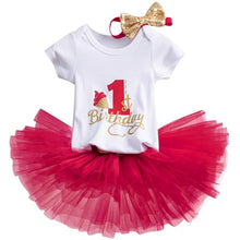 Load image into Gallery viewer, Modern Unicorn Party Girls Tutu Dress Toddler Kids Clothes Baby 1st Birthday Outfits For Girls
