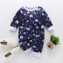 Load image into Gallery viewer, Baby Clothes Boys Girls Romper Floral Dinosaur Car Printed Long Sleeve Cotton Romper Kids Jumpsuit Playsuit For Kids
