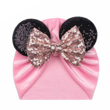 Load image into Gallery viewer, Modern Shiny Cute Dot  Big Bow Baby Cap Hat For Girls Kids Flannel Beanie Autumn Winter Warm Girls Turbans
