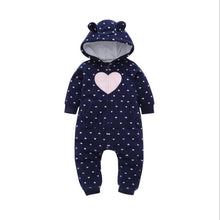 Load image into Gallery viewer, Modern Colorful Interesting Newborn Baby Unisex Warm Clothing Long Sleeved Cotton Romper For Kids

