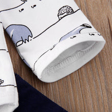 Load image into Gallery viewer, Luxury Modern Trend Style Newborn Baby Boy Girl Fox print Tops Romper Long Pants Autumn Outfits Clothes For Girls And Boys
