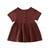 Load image into Gallery viewer, Kids Summer Cotton Linen Dress with Plain Short sleeve  Party A-line dress For Small Girls 1-3 Years
