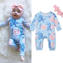Load image into Gallery viewer, New Fashion Newborn Romper Floral Jumpsuit  Baby Playsuit Girl Outfit Clothes Set For Girls
