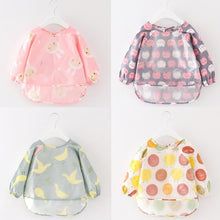Load image into Gallery viewer, Modern Luxury NEW Baby Cute Cartoon Waterproof Long Sleeve Apron Baby  Feeding Bib for Children Baby and Kids
