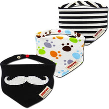 Load image into Gallery viewer, Cartoon Cotton Newborn Baby Boys and Girls Bibs Baby Towel Scarf Children Cravat Infant Kids Scarf
