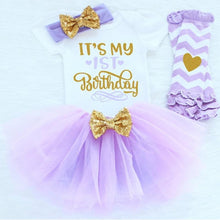 Load image into Gallery viewer, Princess Girls Tutu Dress Toddler Kids Clothes Baby Baptism 1st First Birthday Outfits Dress For Birthday Party
