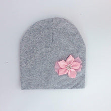 Load image into Gallery viewer, Modern Elegant Baby Girl Hat Cap With Bow and Dots Cotton Flower Beanie for Girls Butterfly Knot
