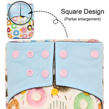 Load image into Gallery viewer, Baby Cloth Diaper Reusable Adjustable Pocket Nappy Cover Fit All Diaper Reusable Nappies Cotton  In Modern Trend Printed Design For Unlimited Uses
